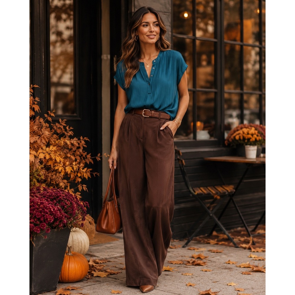 Teal Satin Blouse Women Small Jewel Tone Dolman Quiet Luxury Workwear Top